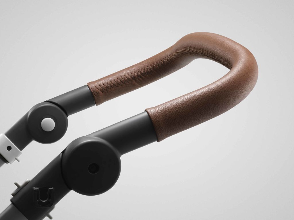 Stokke® Trailz™ Handle, Nordic Green. Detail.